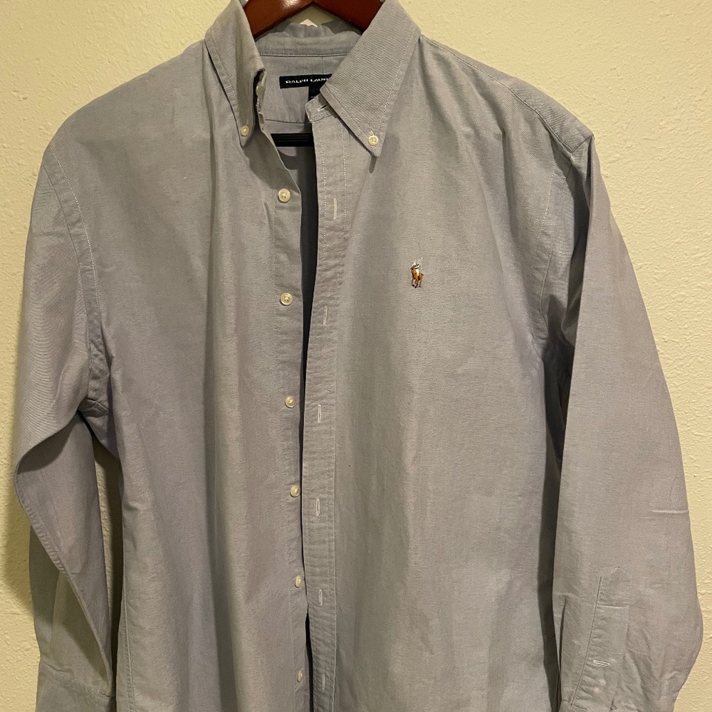 Ralph Lauren Sport Button Down Light Blue Size 12